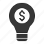 bulb, finance, idea, investment, light bulb 