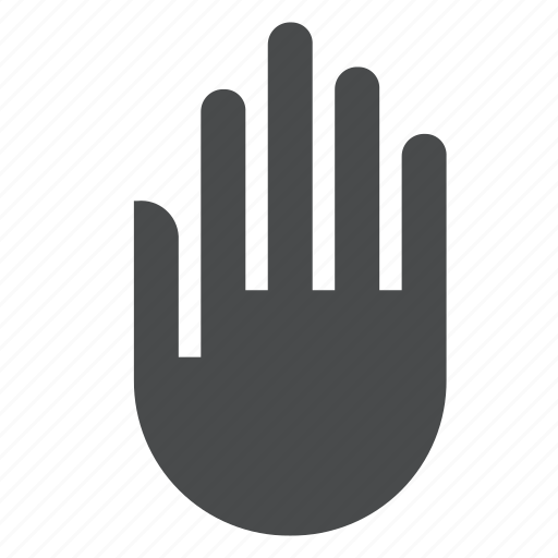 Hand, stop, body, human, touch icon - Download on Iconfinder