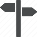 crossroad, sign, arrows, direction, guide, navigate, navigation 