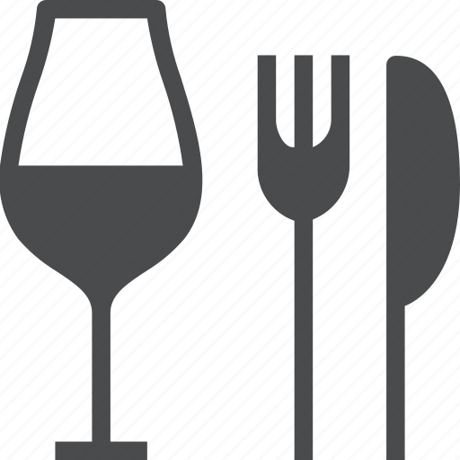 Dining, dinnerware, fork, glass, knife, restaurant icon - Download on Iconfinder