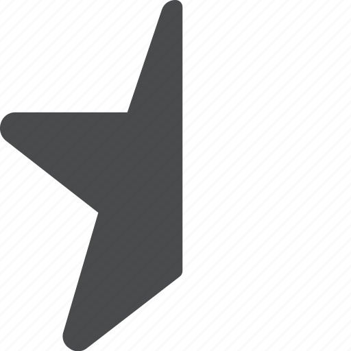 Half, star, rating icon - Download on Iconfinder