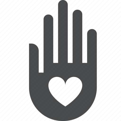 Hand, heart, care, compassion, donate, help, peace icon - Download on Iconfinder