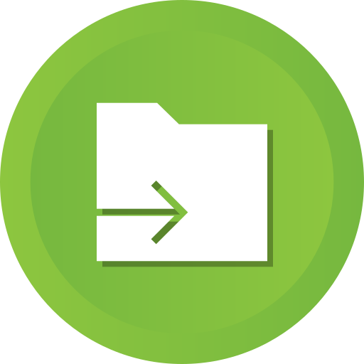 Arrow, data, document, file, folder, send icon - Free download