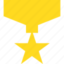 award, medal, prize, ribbon, star, winner
