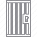 prison, jail, cage, death, warning, poison, danger, door, exit