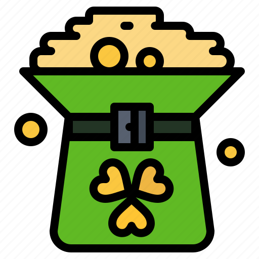 Clover, coin, green, hat, in icon - Download on Iconfinder