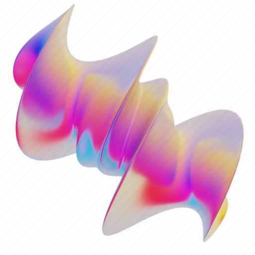 Abstract, gradient, shape, modern, iridescent, futuristic, fluid 3D illustration - Download on Iconfinder