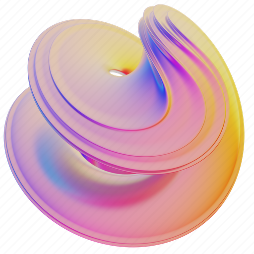 Abstract, gradient, shape, modern, iridescent, futuristic, fluid 3D illustration - Download on Iconfinder