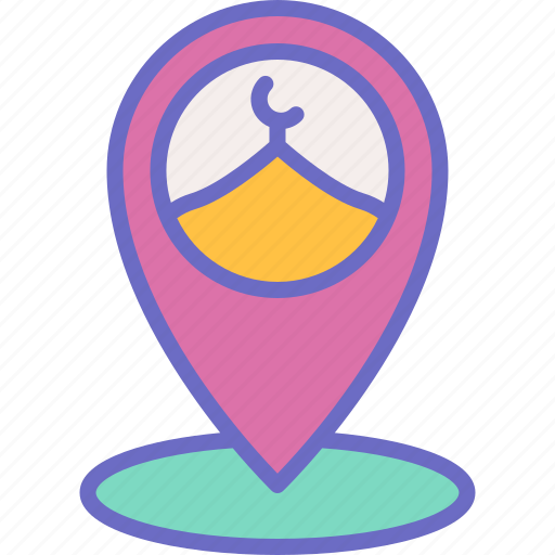 Location, map, mosque, navigation, islam icon - Download on Iconfinder