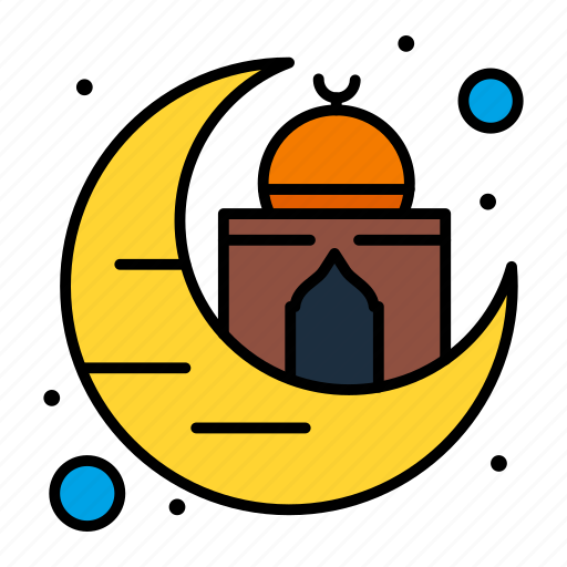 Building, moon, mosque, muslim icon - Download on Iconfinder