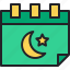 calendar, ramadan, muslim, moon, islam 