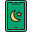 smartphone, moon, ramadan, muslim, cultures 