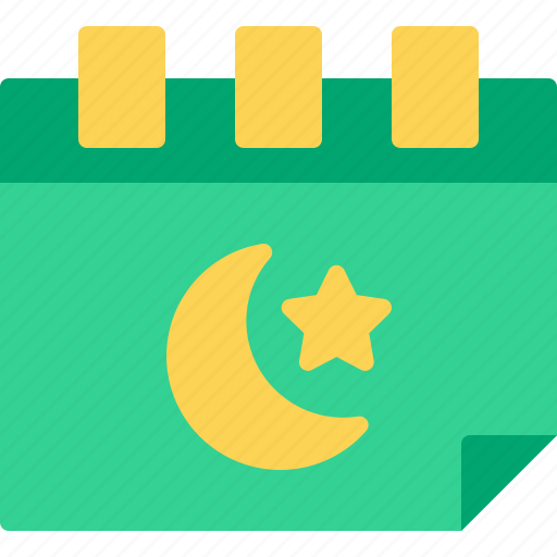 Calendar, ramadan, muslim, moon, islam icon - Download on Iconfinder