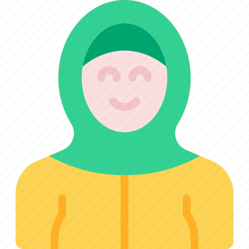Woman, muslim, hijab, islam, avatar icon - Download on Iconfinder