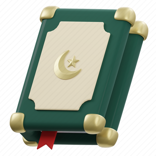 Holy, quran, read, islam, ramadan, islamic, education 3D illustration - Download on Iconfinder