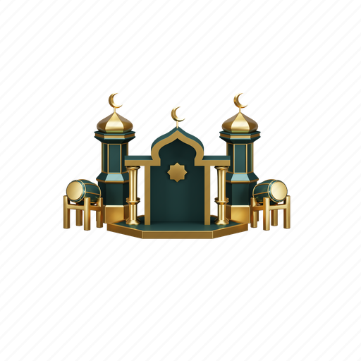 Ramadan, muslim, mosque, islamic, arabic 3D illustration - Download on Iconfinder