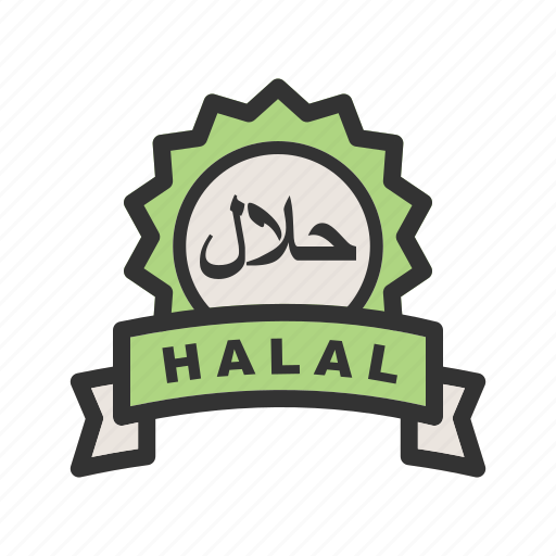 Food, halal, islamic, marketing, muslim, products, sticker icon - Download on Iconfinder