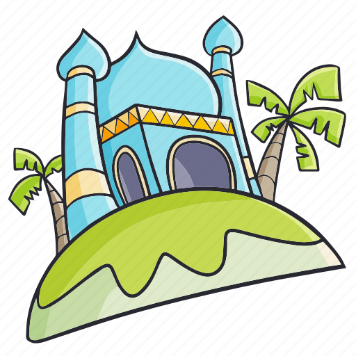 Mosque, blue, ramadan, islam, religion icon - Download on Iconfinder