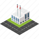 buildings, city, factory, industry, isometric, plant, urban