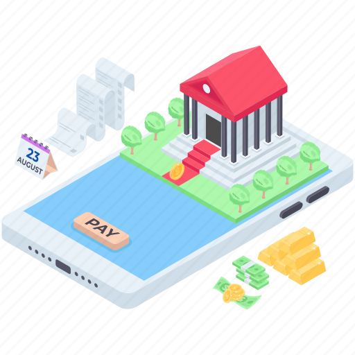 Digital payment, mobile banking, mobile payment, mobile transfer, payment method illustration - Download on Iconfinder