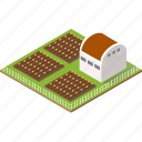 town, isometric, city, street, house, building, architecture