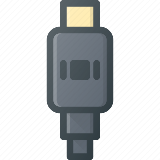 Cable, display, mini, plug, port icon - Download on Iconfinder