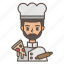 chef, pizza, italian, food, man, avatar 