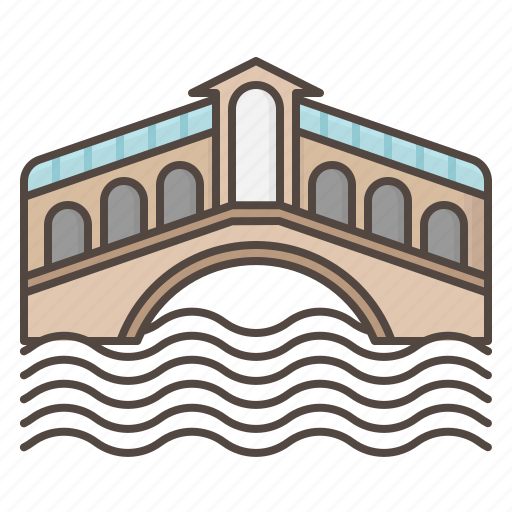 Rialto, bridge, venice, italy, landmark icon - Download on Iconfinder
