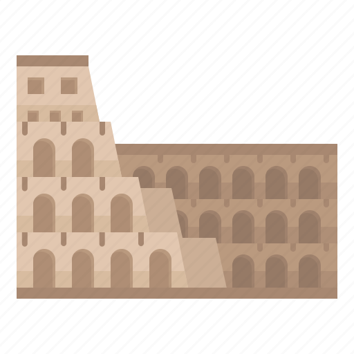 Colosseum, rome, italy, landmark, coliseum, building icon - Download on Iconfinder