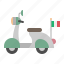 vespa, vehicle, transportation, motorcycle, italian, italy 