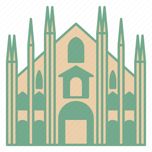 Duomo, di, milano, church, milan, italy, landmark icon - Download on Iconfinder