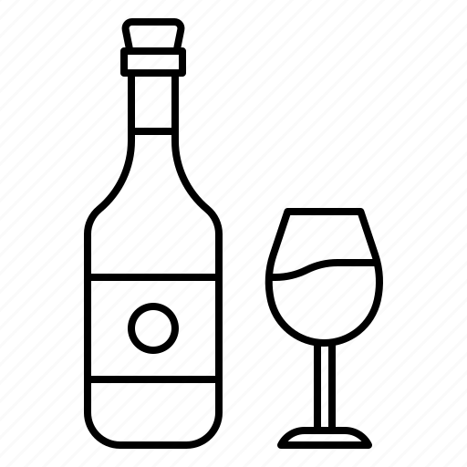Wine, white, bottle, glass, old, world, italian icon - Download on Iconfinder
