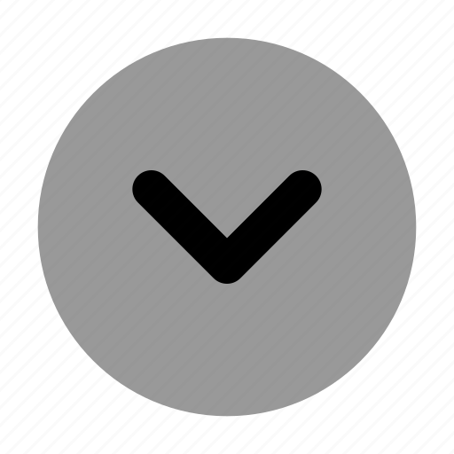 Chevron, down, circle, arrow, duotone icon - Download on Iconfinder