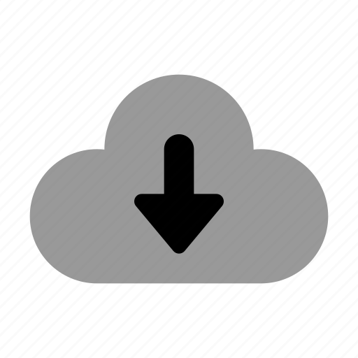 Download, cloud, duotone, server, save, store, import icon - Download on Iconfinder