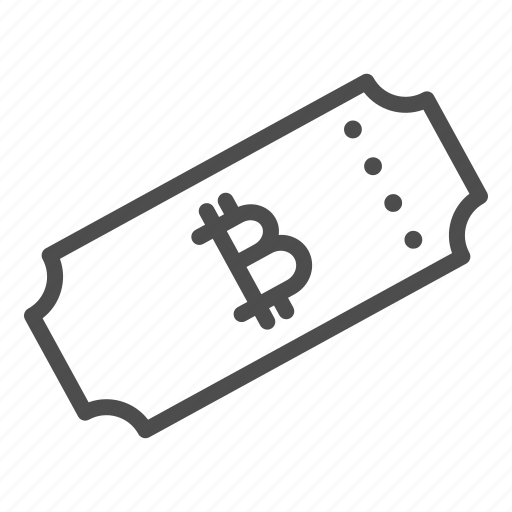 Bitcoin, business, money, ticket, cash, paper icon - Download on Iconfinder