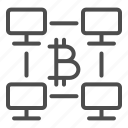crypto, bitcoin, mining, blockchain, network, connection