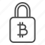 bitcoin, cryptocurrency, lock, safety, locked 