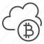 bitcoin, cloud, payment, coin, crypto, computing 