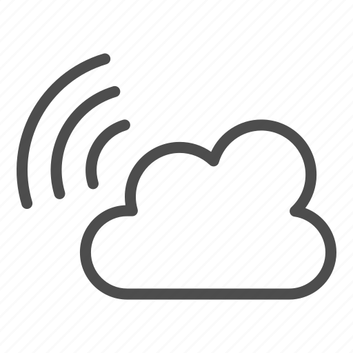 Cloud, connection, wave, wireless, network icon - Download on Iconfinder