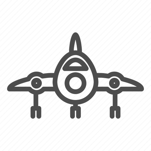Plane, front, aircraft, airplane, bomber icon - Download on Iconfinder