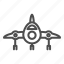 plane, front, aircraft, airplane, bomber 