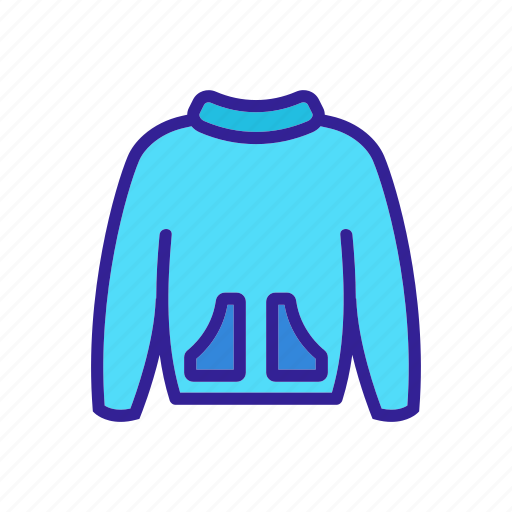 Clothes, contour, fashion, jacket, silhouette icon - Download on Iconfinder