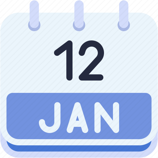 Calendar, january, twelve, date, monthly, time, and icon - Download on Iconfinder