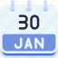 calendar, january, thirty, date, monthly, time, and, month, schedule 