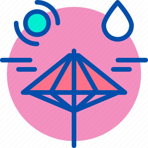 Hot, japan, japanese, umbrella, wagasa icon - Download on Iconfinder