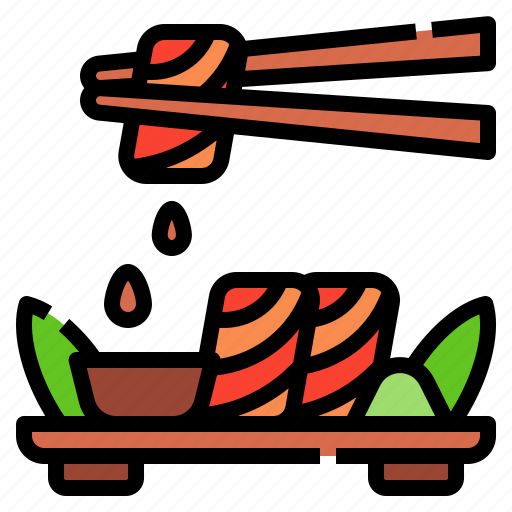 Fish, food, japanese, restaurant, sashimi, sushi icon - Download on Iconfinder
