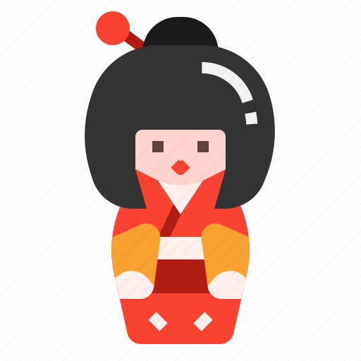 Doll, handmade, japan, kokeshi, tradition icon - Download on Iconfinder