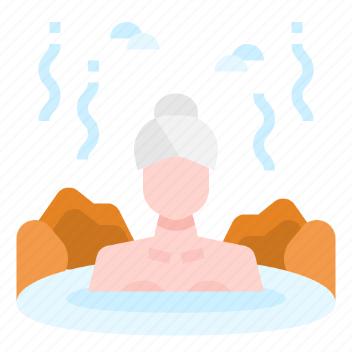 Hot, onsen, pool, relax, spa, spring, treatment icon - Download on Iconfinder