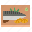 saba, fish, mackerel, grilled, food 