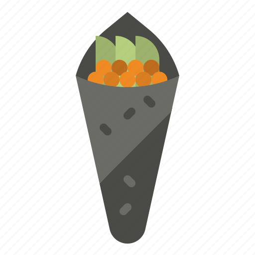 Temaki, food, restaurant, japanese, sushi icon - Download on Iconfinder
